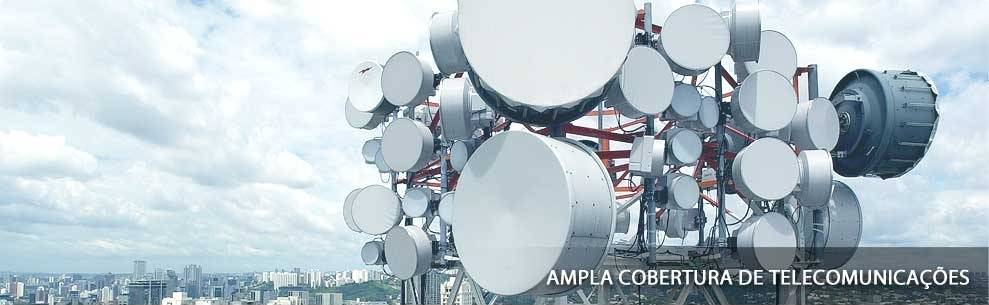 Ampla cobertura de Telecomunica��es